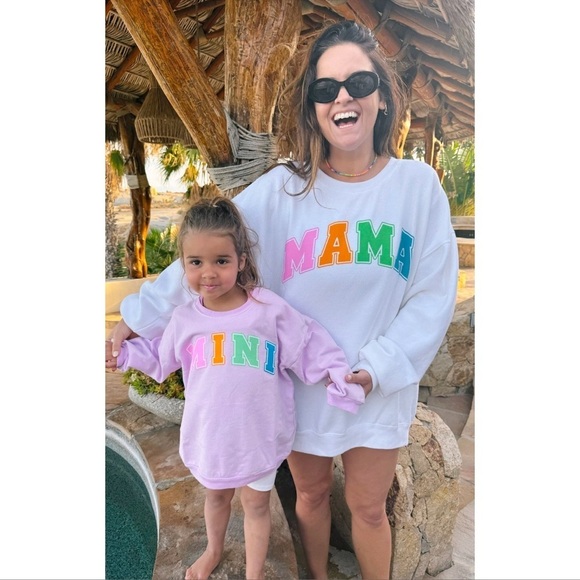 SHOW ME YOUR MUMU Stanley Sweatshirt In Multi Color Mama Sweatshirt - Picture 1 of 4